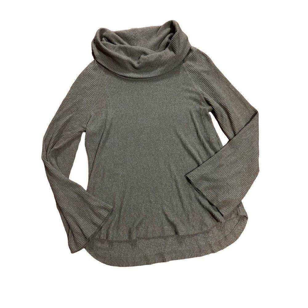 Anthropologie‎ Maeve Maurisa Cowlneck Thermal Sweater XS Olive green
